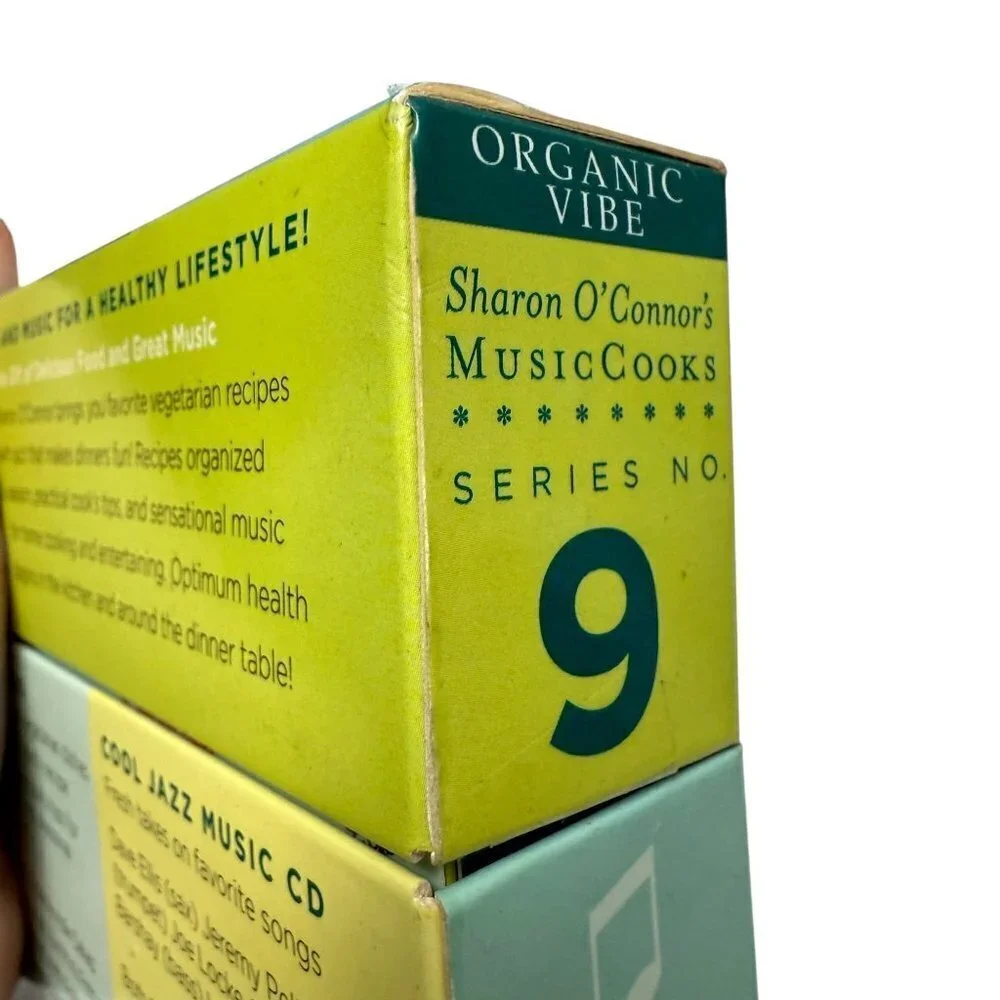 Menus and Music Organic Vibe Recipes and Jazz CD Cooking Book Set
